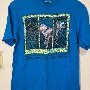 Blue Monterrey Bay Aquarium Jellyfish Shirt